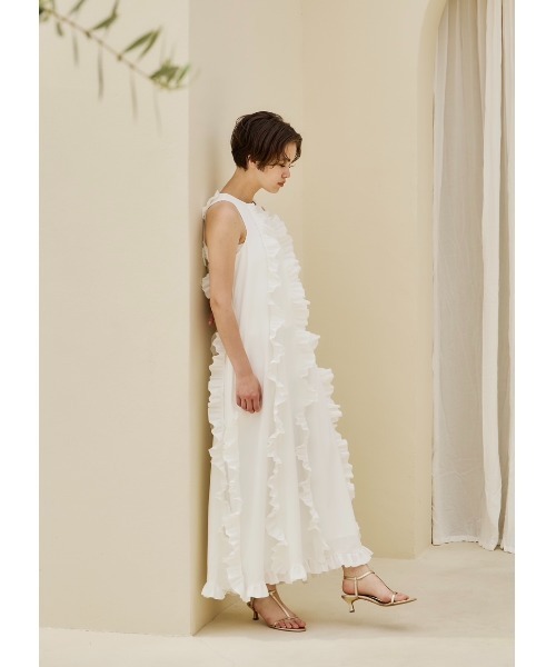 ワンピース NOTRE emor ruffled wave frill dress NOTREemor（ノートルエモア）の「ruffled wave frill dress