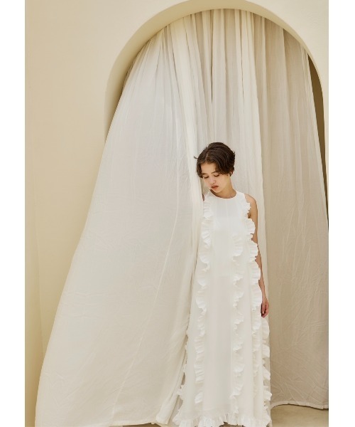 ノートルエモア　ruffled wave frill NOTREémorワンピ NOTREemor（ノートルエモア）の「ruffled wave frill dress