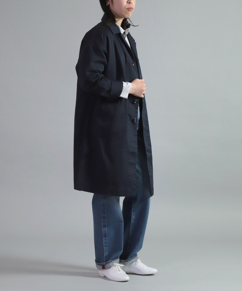 OMNIGOD（オムニゴッド）の「[OMNIGOD womens / オムニゴッド] チノ トラバーユコート（その他アウター・レディース・ベージュ/ネイビー・FREE）」の5枚目の写真