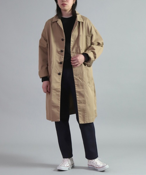 OMNIGOD（オムニゴッド）の「[OMNIGOD womens / オムニゴッド] チノ トラバーユコート（その他アウター・レディース・ベージュ/ネイビー・FREE）」の8枚目の写真