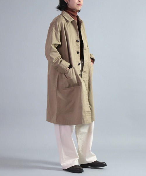 OMNIGOD（オムニゴッド）の「[OMNIGOD womens / オムニゴッド] チノ トラバーユコート（その他アウター・レディース・ベージュ/ネイビー・FREE）」の11枚目の写真