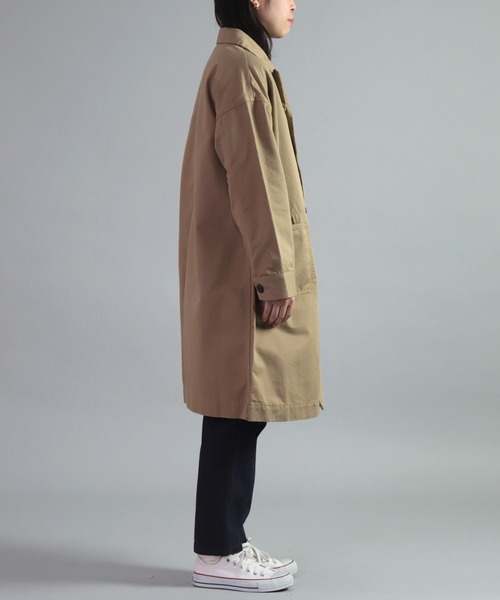 OMNIGOD（オムニゴッド）の「[OMNIGOD womens / オムニゴッド] チノ トラバーユコート（その他アウター・レディース・ベージュ/ネイビー・FREE）」の14枚目の写真
