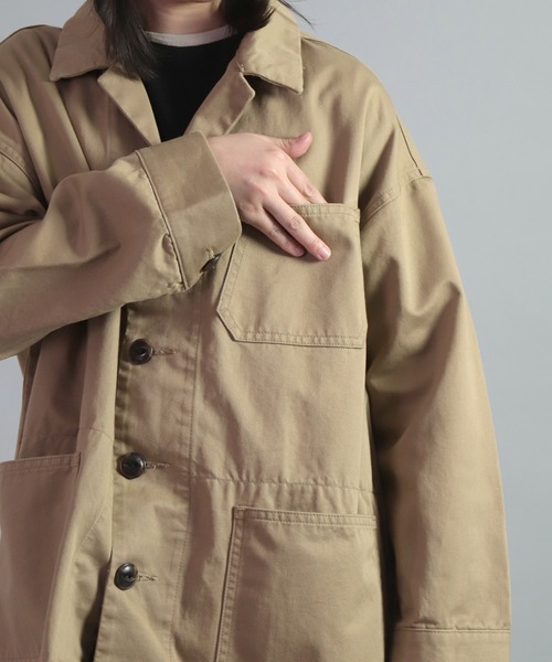 OMNIGOD（オムニゴッド）の「[OMNIGOD womens / オムニゴッド] チノ トラバーユコート（その他アウター・レディース・ベージュ/ネイビー・FREE）」の17枚目の写真