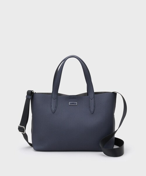   ミニトートバッグ ダークブルー　2way 2WAYミニトート（トートバッグ）｜TAKEO KIKUCHI（タケオキクチ）の