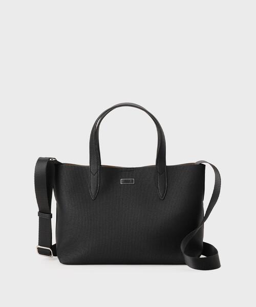 TAKEO KIKUCHI（タケオキクチ）の「2WAYミニトート（トートバッグ・メンズ・ターコイズブルー系/ブラック/ライトブルー/オフホワイト/ブルー系その他/ダークオレンジ・00）」の2枚目の写真