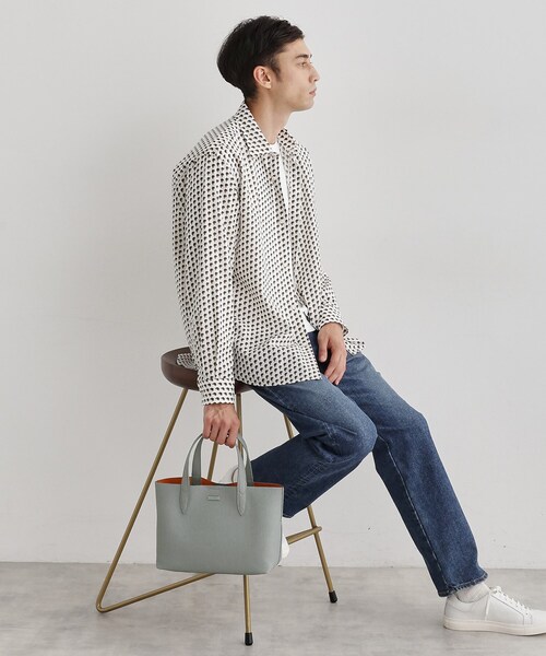 TAKEO KIKUCHI（タケオキクチ）の「2WAYミニトート（トートバッグ・メンズ・ターコイズブルー系/ブラック/ライトブルー/オフホワイト/ブルー系その他/ダークオレンジ・00）」の21枚目の写真