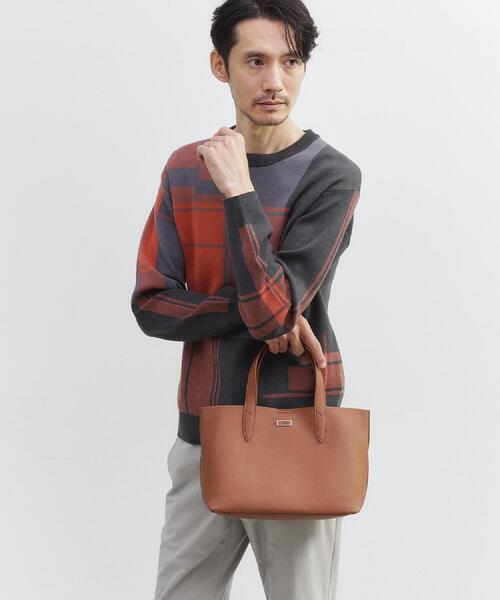 TAKEO KIKUCHI（タケオキクチ）の「2WAYミニトート（トートバッグ・メンズ・ターコイズブルー系/ブラック/ライトブルー/オフホワイト/ブルー系その他/ダークオレンジ・00）」の11枚目の写真