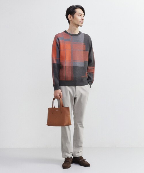 TAKEO KIKUCHI（タケオキクチ）の「2WAYミニトート（トートバッグ・メンズ・ターコイズブルー系/ブラック/ライトブルー/オフホワイト/ブルー系その他/ダークオレンジ・00）」の10枚目の写真