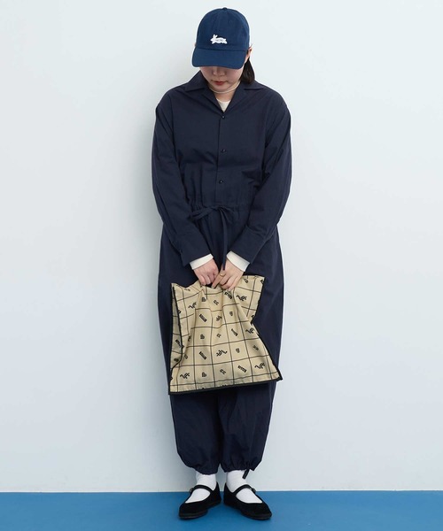 I am I in fact...（アイアムアイインファクト）の「●BLOCK TILE CHECK トートバッグ（トートバッグ・レディース・ベージュ/ブラック・FREE）」の12枚目の写真