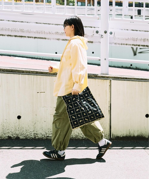 I am I in fact...（アイアムアイインファクト）の「●BLOCK TILE CHECK トートバッグ（トートバッグ・レディース・ベージュ/ブラック・FREE）」の19枚目の写真