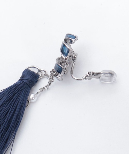 825◇彼岸花イヤリング＆襟クリップ ゴールド axes femme アクシーズ axes femme｜彼岸花イヤリング&襟クリップ | Rakuten Fashion