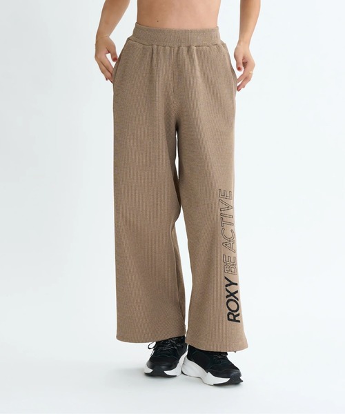 ROXY(ロキシー)の「BE ACTIVE PANTS/ロキシー速乾UVケアウエストゴムワッフルストレートワイドパンツ(その他パンツ・レディース・ホワイト/ブラック/カモフラージュ・MEDIUM/SMALL/LARGE)」の3枚目の写真
