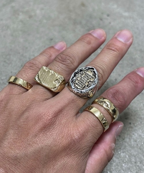 1004ST(イチマルマルヨンエスティ―)の「5つSET シルバー リング(リング・メンズ・シルバー/シルバー系その他/シルバー系その他2/ゴールド/シルバー系その他3・21号/F)」の14枚目の写真