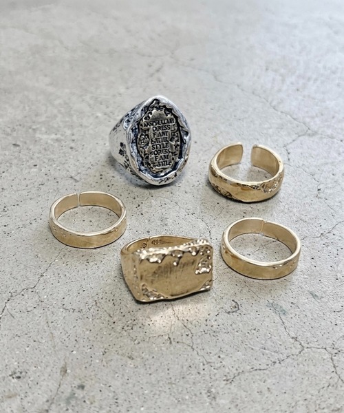 1004ST(イチマルマルヨンエスティ―)の「5つSET シルバー リング(リング・メンズ・シルバー/シルバー系その他/シルバー系その他2/ゴールド/シルバー系その他3・21号/F)」の15枚目の写真