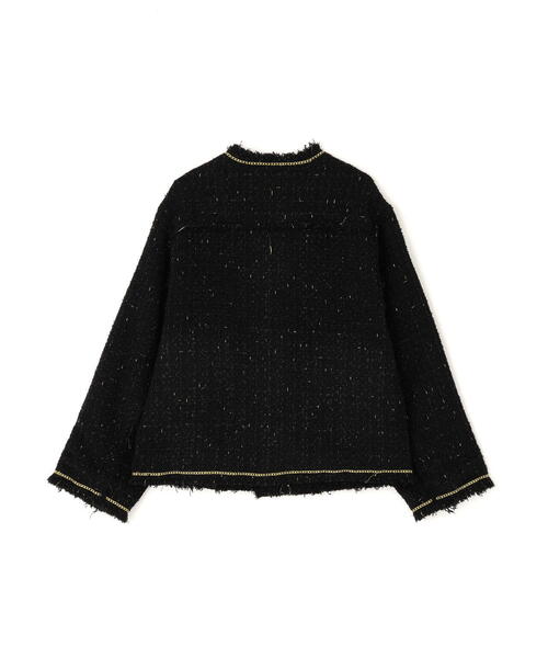 ダンケシェーン　2020 danke schon テーラドジャケット　ジャケット DankeSchon/ダンケシェーン/CHAIN EMBROIDERY TWEED JACKET
