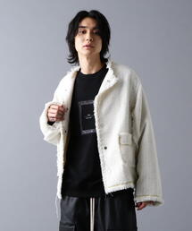 DANKE SCHON(_PVF[)DankeSchon/_PVF[/CHAIN EMBROIDERY TWEED JACKET(Jo[I[)