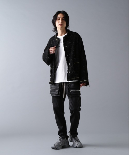 ダンケシェーン DankeSchon/ダンケシェーン/CHAIN EMBROIDERY TWEED JACKET