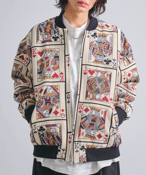 Revo.（レボ）の「Revo. ヴィンテージライク ゴブラン ジャガード 総柄 ジップアップ ブルゾン（ブルゾン・メンズ・その他3/その他7/その他4/その他9/その他2/その他1/その他8/その他6/その他/その他5・2/1/3）」の4枚目の写真