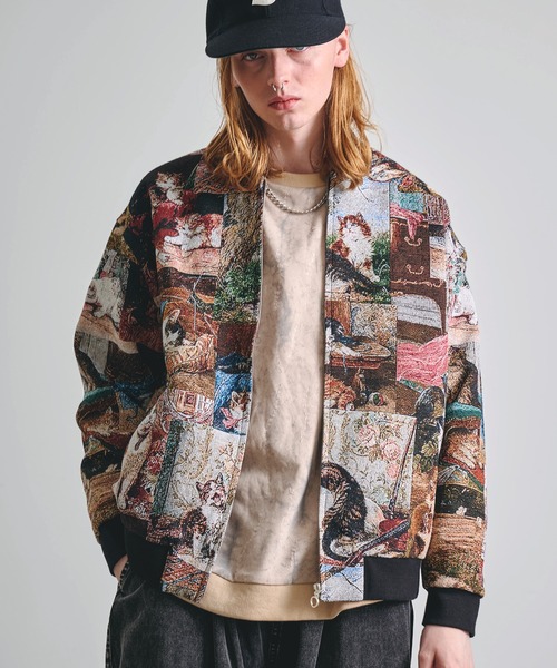 Revo.（レボ）の「Revo. ヴィンテージライク ゴブラン ジャガード 総柄 ジップアップ ブルゾン（ブルゾン・メンズ・その他3/その他7/その他4/その他9/その他2/その他1/その他8/その他6/その他/その他5・2/1/3）」の5枚目の写真