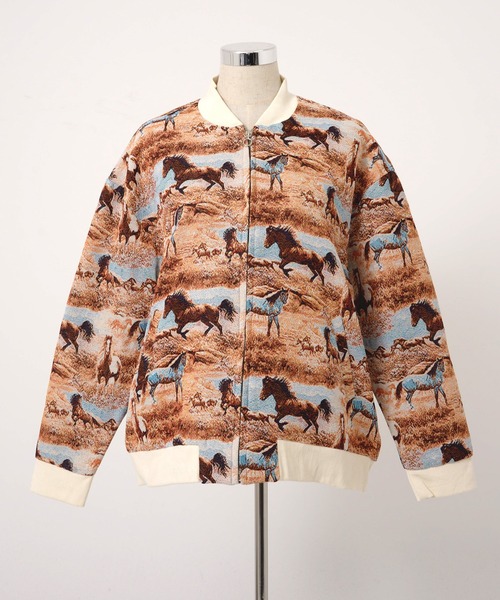 Revo.（レボ）の「Revo. ヴィンテージライク ゴブラン ジャガード 総柄 ジップアップ ブルゾン（ブルゾン・メンズ・その他3/その他7/その他4/その他9/その他2/その他1/その他8/その他6/その他/その他5・2/1/3）」の10枚目の写真