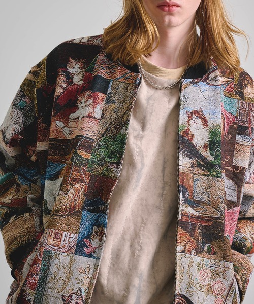 Revo.（レボ）の「Revo. ヴィンテージライク ゴブラン ジャガード 総柄 ジップアップ ブルゾン（ブルゾン・メンズ・その他3/その他7/その他4/その他9/その他2/その他1/その他8/その他6/その他/その他5・2/1/3）」の20枚目の写真