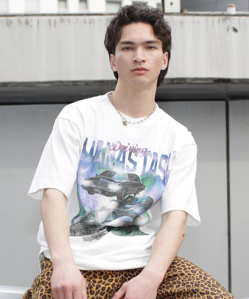 MANASTASH(マナスタッシュ)の「MANASTASH/マナスタッシュ/PUMICE TEE TAXI(Tシャツ/カットソー・メンズ・ホワイト/ブラック/その他3・L/XL/M/S)」の2枚目の写真