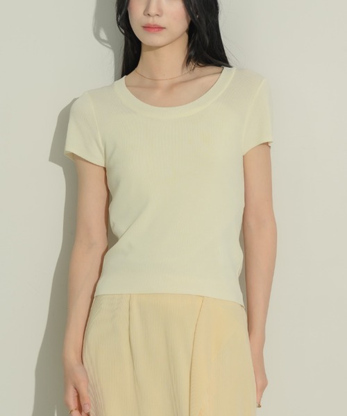 NEUNA(ヌナ)の「ニットクルーネックT(Tシャツ/カットソー・レディース・アイボリー/レッド/ブラック・FREE)」の20枚目の写真