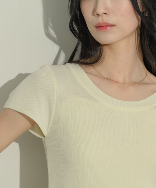 NEUNA(ヌナ)の「ニットクルーネックT(Tシャツ/カットソー・レディース・アイボリー/レッド/ブラック・FREE)」の21枚目の写真
