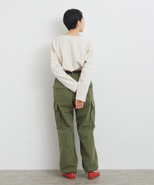 CHILD WOMAN（チャイルドウーマン）の「16/2空紡糸ボーダー チェリー刺繍プルオーバー（Tシャツ/カットソー・レディース・ブルー/アイボリー/レッド/ネイビー・FREE）」の17枚目の写真