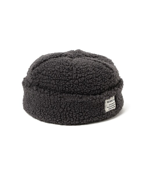 BEAMS mini(ビームスミニ)の「ボアロール キャップ 2025FW(ハット・キッズ・ホワイト系その他5/チャコールグレー・ONE SIZE)」の13枚目の写真