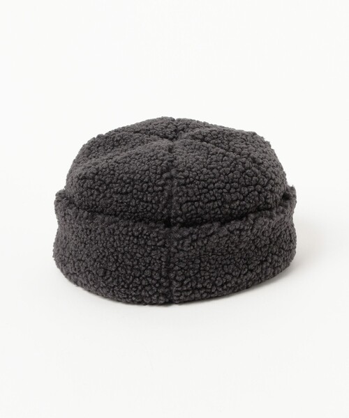 BEAMS mini(ビームスミニ)の「ボアロール キャップ 2025FW(ハット・キッズ・ホワイト系その他5/チャコールグレー・ONE SIZE)」の7枚目の写真