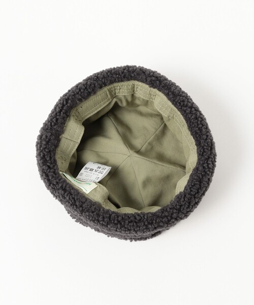 BEAMS mini(ビームスミニ)の「ボアロール キャップ 2025FW(ハット・キッズ・ホワイト系その他5/チャコールグレー・ONE SIZE)」の9枚目の写真