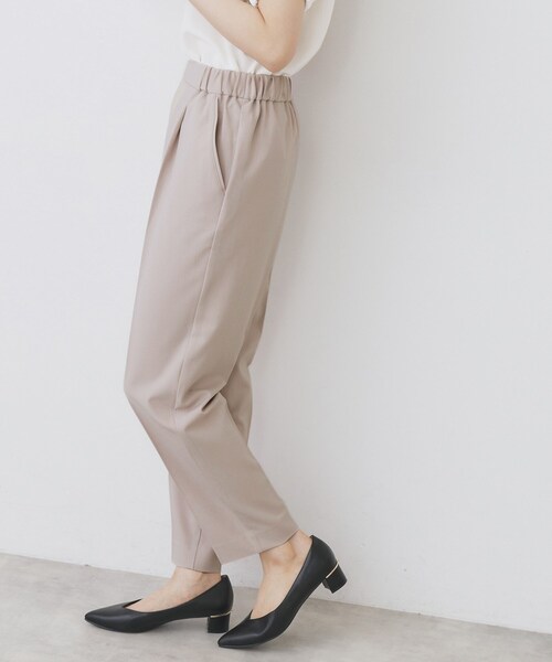 index(インデックス)の「ラメピンストライプイージーテーパードパンツ【洗濯機洗い可/ストレッチ】(その他パンツ・レディース・サンドベージュ/ベージュ/チャコールグレー・40/42/36/38)」の15枚目の写真