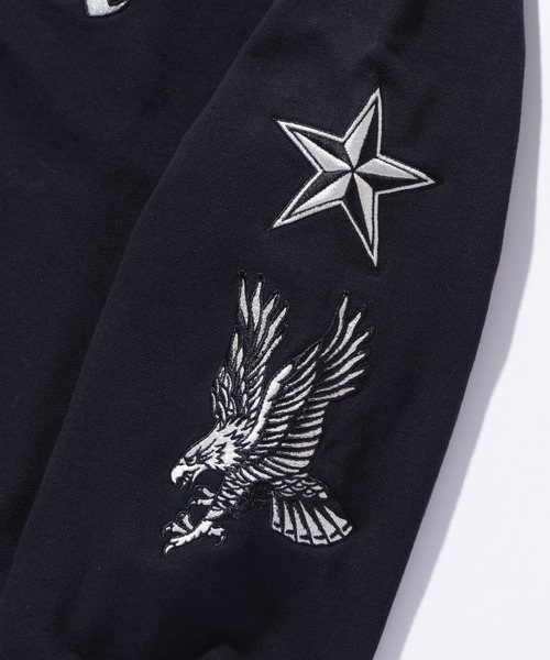 XLARGE（エクストララージ）の「VARSITY CREWNECK SWEATSHIRT（スウェット・メンズ・ブラック/アッシュ/オリーブ・S/M/L/XL）」の14枚目の写真