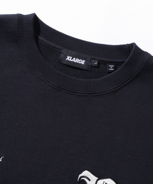 XLARGE（エクストララージ）の「VARSITY CREWNECK SWEATSHIRT（スウェット・メンズ・ブラック/アッシュ/オリーブ・S/M/L/XL）」の15枚目の写真