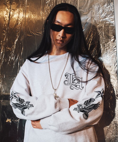 XLARGE(エクストララージ)の「VARSITY CREWNECK SWEATSHIRT(スウェット・メンズ・アッシュ/ブラック/オリーブ・S/M/L/XL)」の21枚目の写真