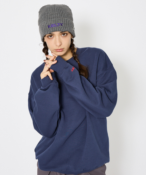 KELTY(ケルティ)の「【KELTY / ケルティ】ミニロゴ クルーネックスウェット KE25213069(スウェット・メンズ・ホワイト/ブラック/ベージュ/ネイビー/グレー・M/L/XL)」の7枚目の写真