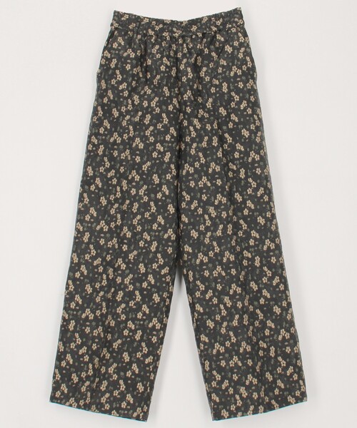 public tokyo フラワージャガードパンツドレス　プリーツ 1661584234.jpg