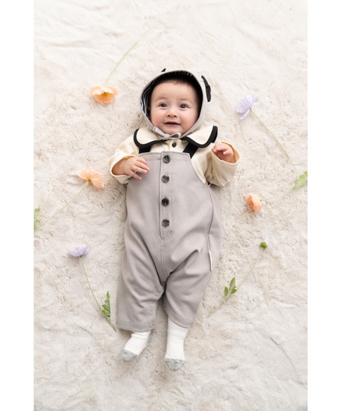 maarook（マルーク）の「スムース杢ツイル丸襟ブルオーバー（Tシャツ/カットソー・キッズ・オートミール・80ｃｍ/90cm/110cm/100cm/120cm/130cm）」の11枚目の写真