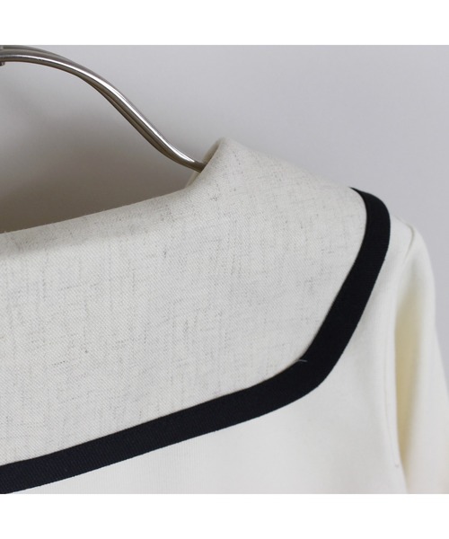 maarook（マルーク）の「スムース杢ツイル丸襟ブルオーバー（Tシャツ/カットソー・キッズ・オートミール・80ｃｍ/90cm/110cm/100cm/120cm/130cm）」の12枚目の写真