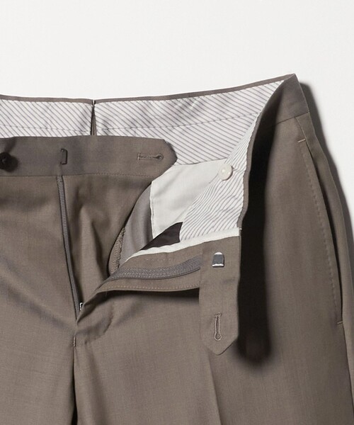 green label relaxing（グリーンレーベルリラクシング）の「DRAGO ミニヘリンボーン CLS ノープリーツ スーツパンツ（スーツパンツ・メンズ・ネイビー/ベージュ・72/76/84/80/92/88）」の14枚目の写真