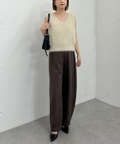 archives（アルシーヴ）の「メランジフェザーニットベスト（ベスト・レディース・モカ/グレー/ブラウン/アイボリー・MEDIUM）」の20枚目の写真