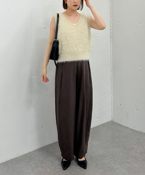 archives（アルシーヴ）の「メランジフェザーニットベスト（ベスト・レディース・モカ/グレー/ブラウン/アイボリー・MEDIUM）」の19枚目の写真