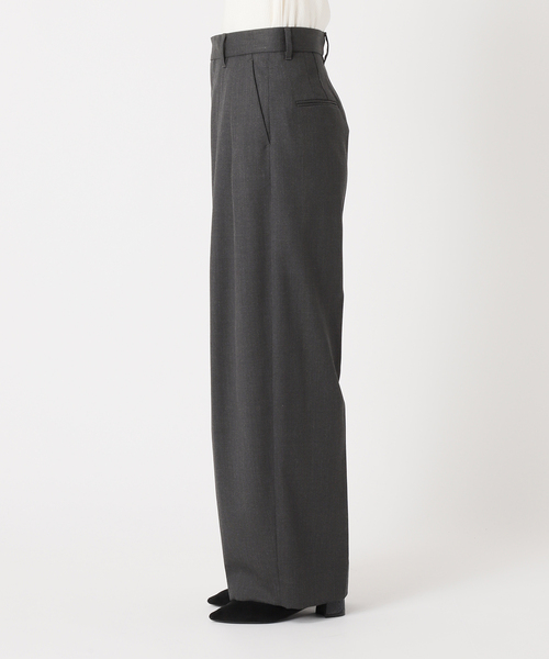 journal standard L'essage（ジャーナルスタンダードレサージュ）の「《追加》ウールトリコチン ワイドパンツ（スラックス・レディース・グレー/ネイビー・36/38）」の16枚目の写真