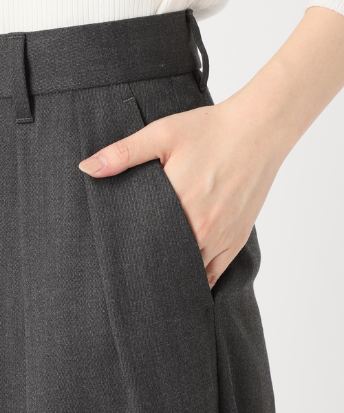 journal standard L'essage（ジャーナルスタンダードレサージュ）の「《追加》ウールトリコチン ワイドパンツ（スラックス・レディース・グレー/ネイビー・36/38）」の20枚目の写真