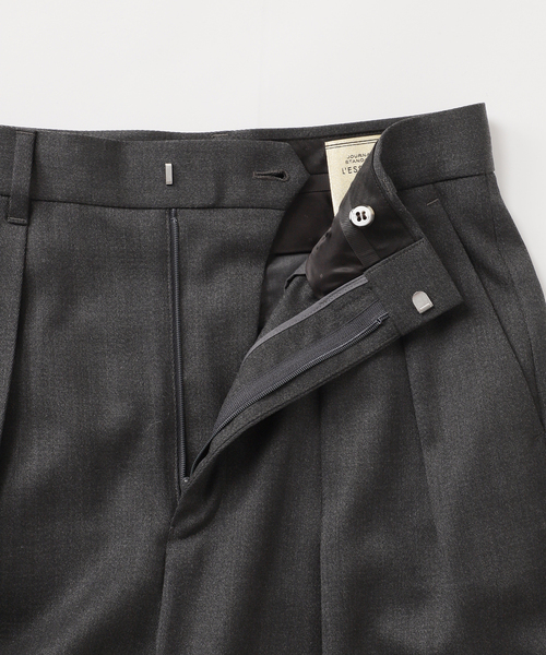 journal standard L'essage（ジャーナルスタンダードレサージュ）の「《追加》ウールトリコチン ワイドパンツ（スラックス・レディース・グレー/ネイビー・36/38）」の11枚目の写真