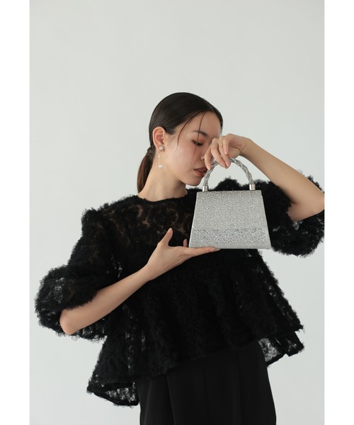 Cupid Heart(キューピッドハート)の「【Cupid Heart】結婚式用!ビジューbag(ショルダーバッグ・レディース・ブラック/シルバー/ゴールド・MEDIUM)」の4枚目の写真