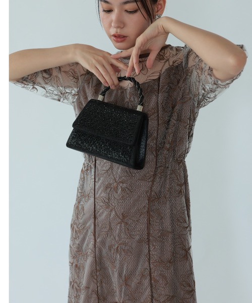 Cupid Heart(キューピッドハート)の「【Cupid Heart】結婚式用!ビジューbag(ショルダーバッグ・レディース・ブラック/シルバー/ゴールド・MEDIUM)」の7枚目の写真