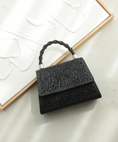 Cupid Heart(キューピッドハート)の「【Cupid Heart】結婚式用!ビジューbag(ショルダーバッグ・レディース・ブラック/シルバー/ゴールド・MEDIUM)」の17枚目の写真