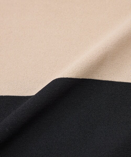 amaca（アマカ）の「バルキーレーヨンチュニックニット（ニット/セーター・レディース・ワイン/オフホワイト/ベージュ・38）」の12枚目の写真